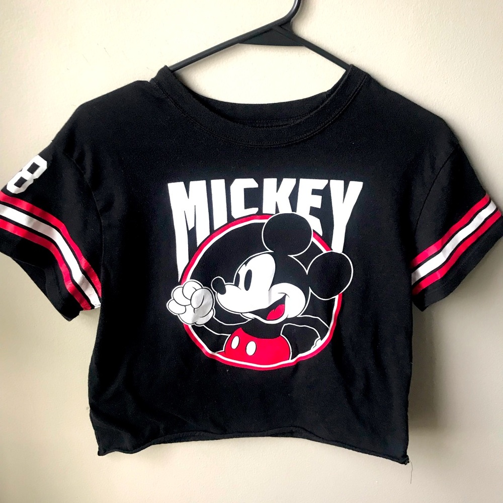 Disney Mickey Long Crop style t-shirt
